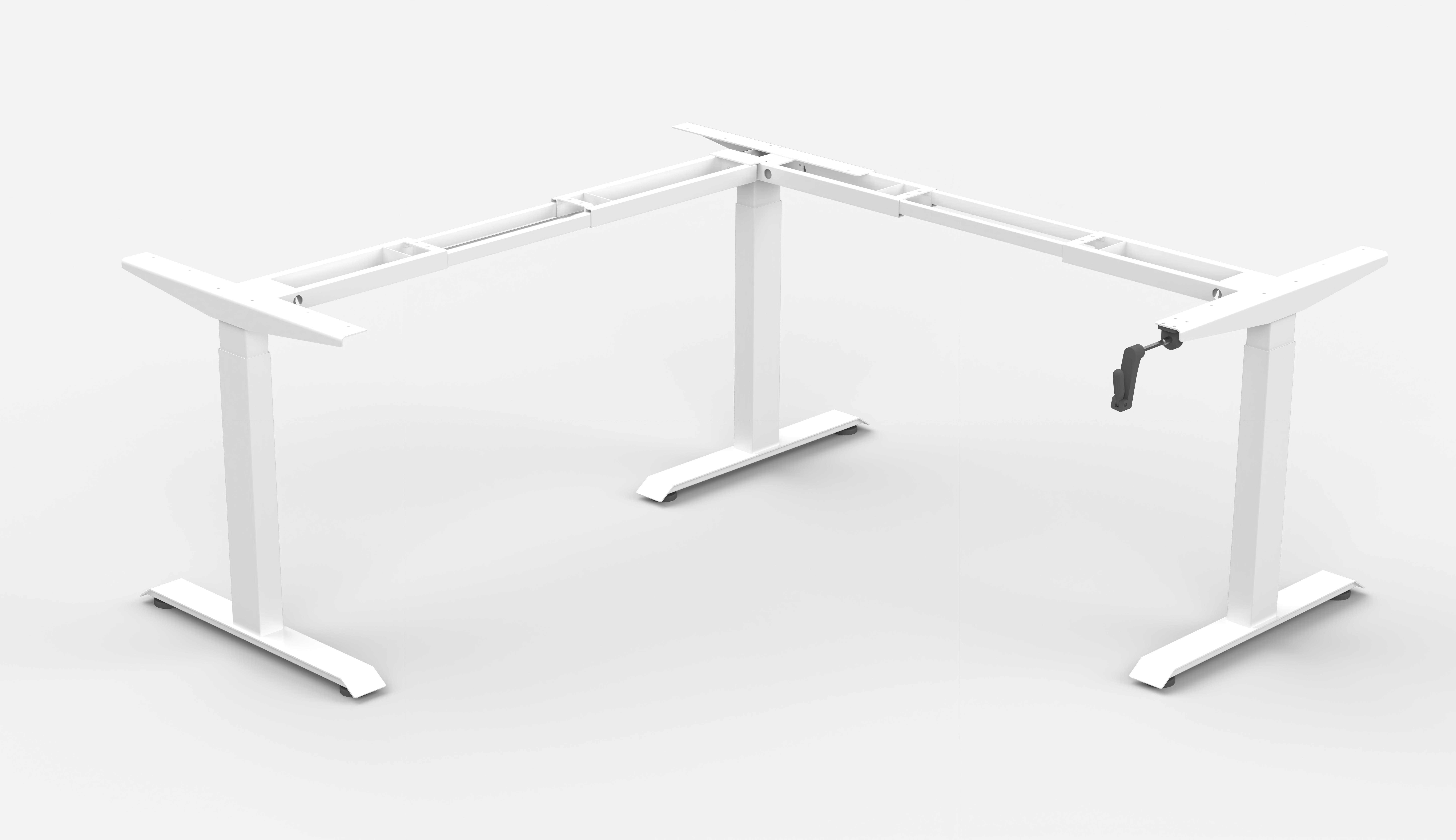Boost Crank Height Adjustable Corner Desk - Frame Only